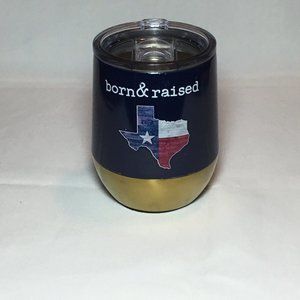 Texas Born & Raised 12 Ounce Travel Mug